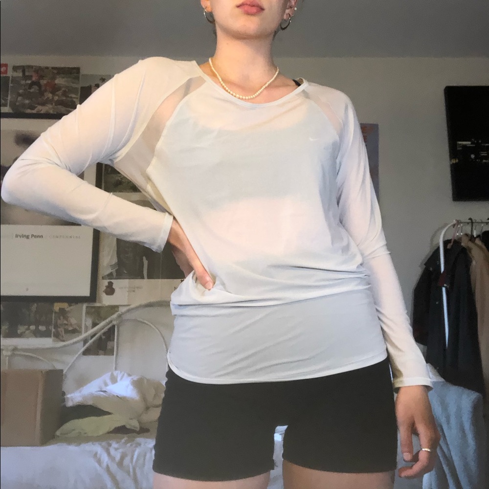 Lululemon long sleeve open back shirt top